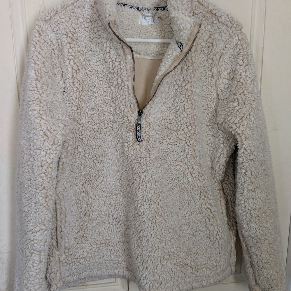 Sherpa fully lined quater zip